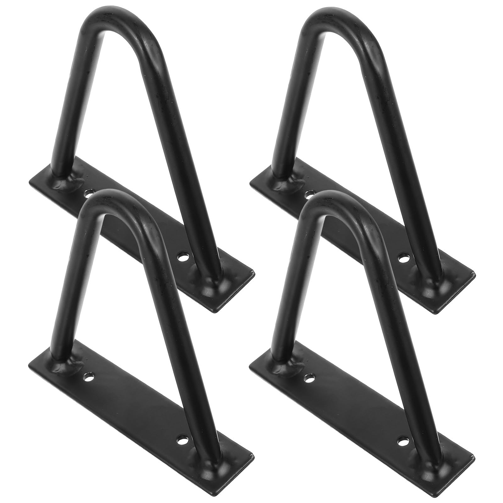 Pieds de banc en métal noir haute résistance : robustes jambes de table