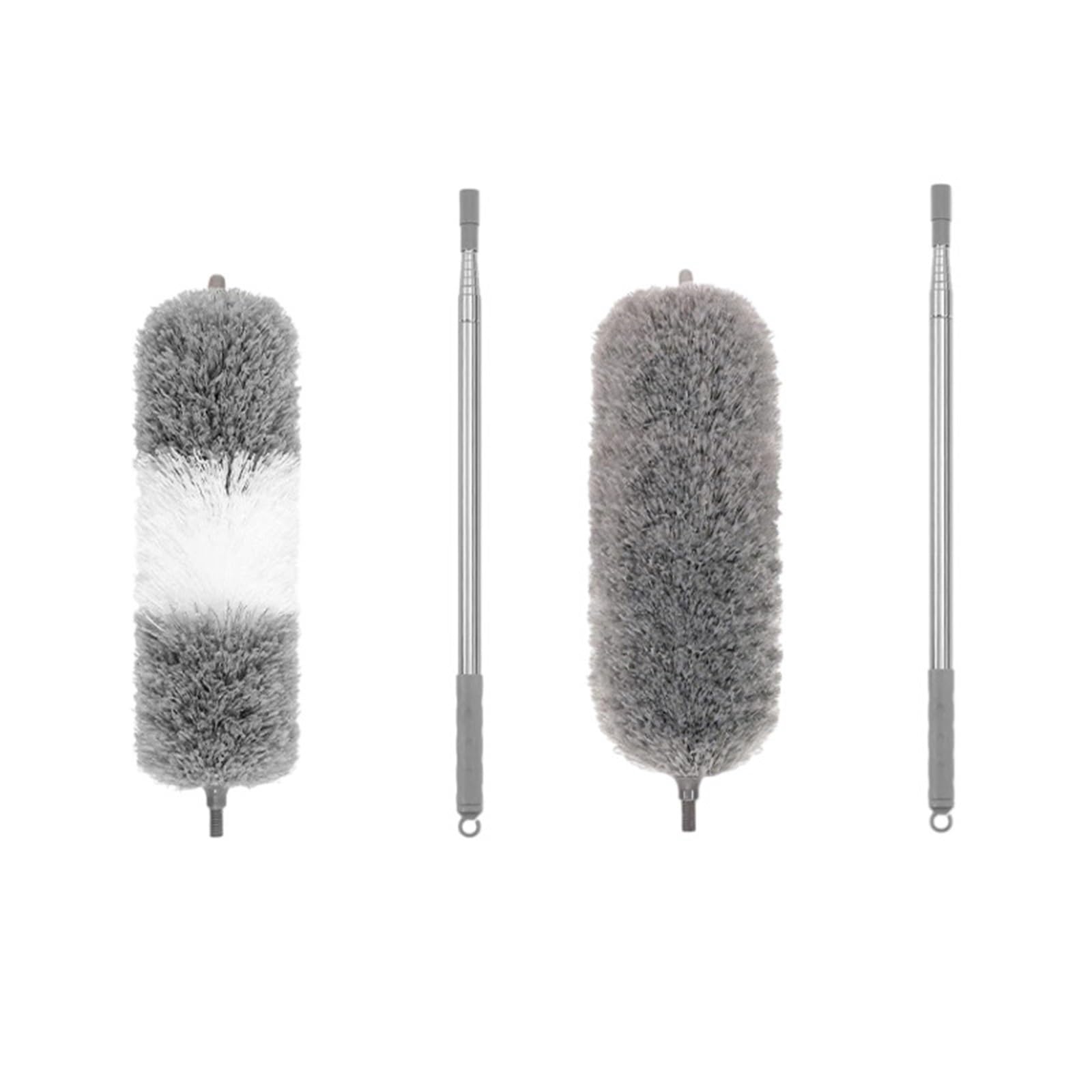 Duster Microfiber Feather Duster Extendable with Extra Long Pole Bendable Head Handle Dusters for Cleaning Ceiling Cars(Wg 280cm 2pcs)