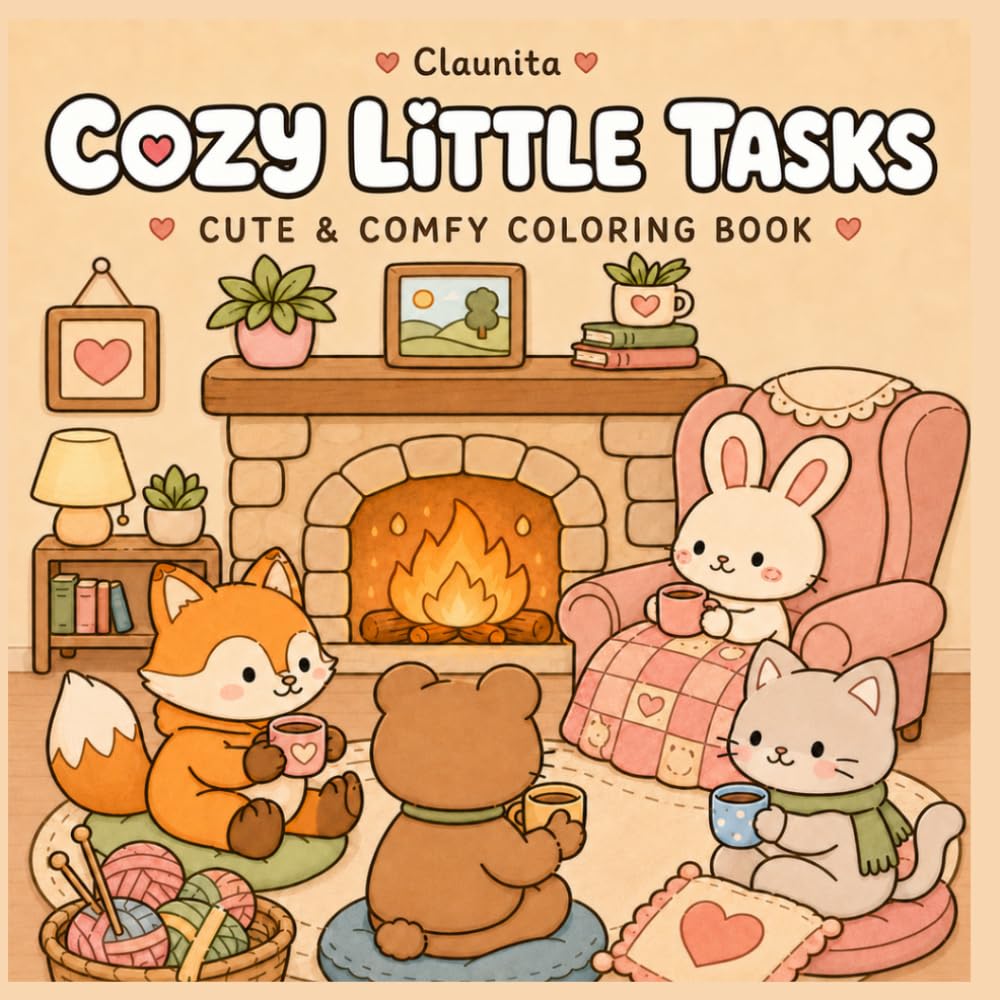 COZY LITTLE TASK: CUTE & COMFY coloring book
