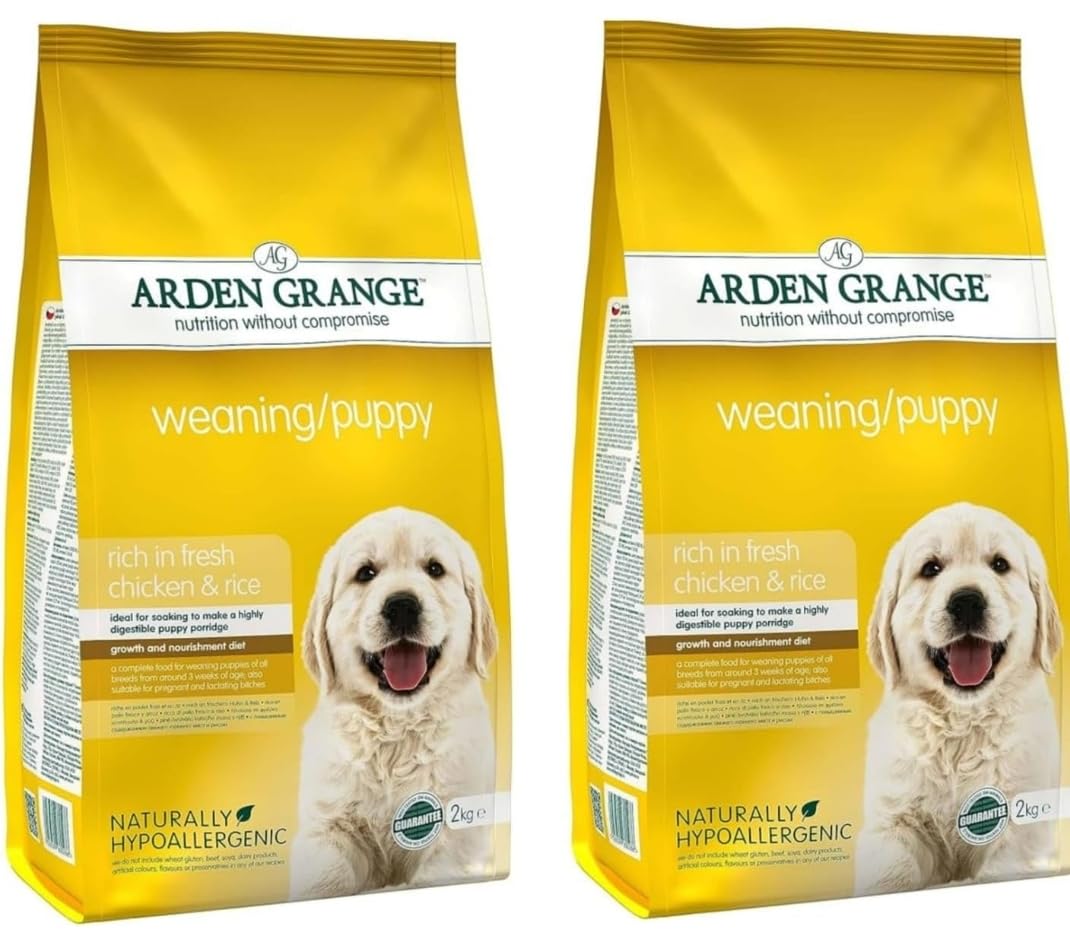 Arden Grange Dog Food Weaning Puppy Chicken & Rice Dog Food,2Kg*2=4Kg