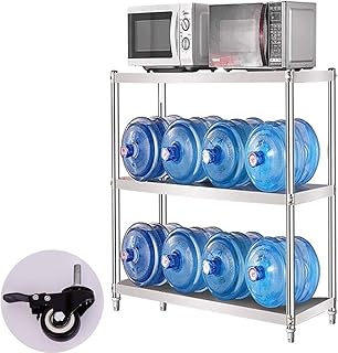 Étagères Micro-ondes Support à roulettes, étagères en acier inoxydable, robuste Assez, chargeable 250KG, Cuisine Organisateur, chariot roulant 3 Niveau (Taille : 100CM × 45CM × 90CM)