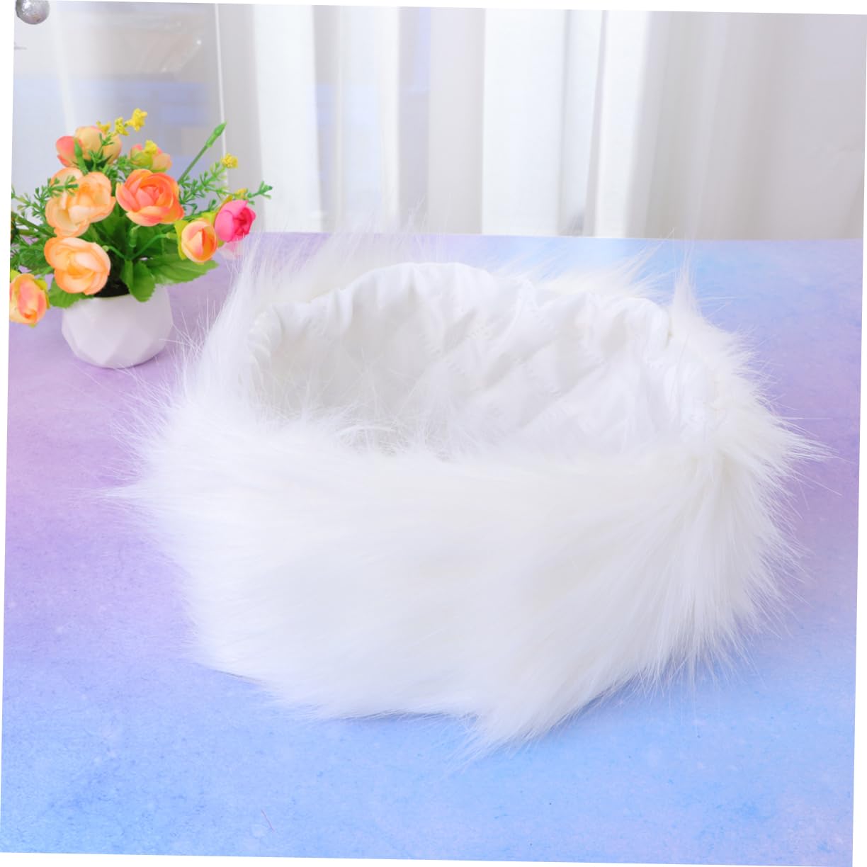 SOIMISS 3piezas Diadema De Piel Sintética De Imitación De Accesorio De Moda para Mujer Cálido y Cómodo para Otoño Invierno