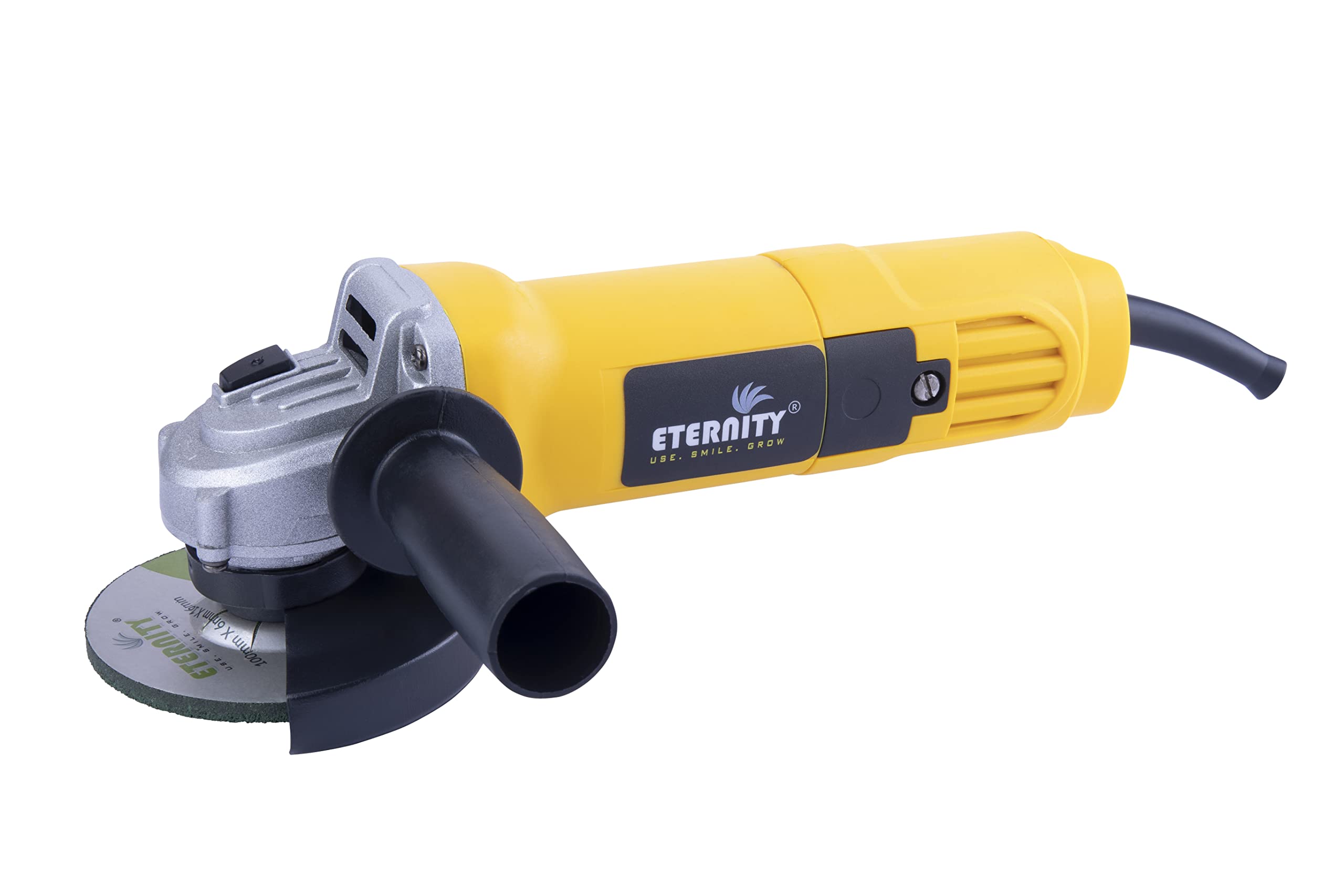 Eternity Angle Grinder 100 MM 220 Volts | Auxiliary Handle For Grinding, Cutting, Stripping & Polishing | 850 W & 11000 RPM | Black & Yellow (B0BSD8DDQH) Amazon Price History, Amazon Price Tracker
