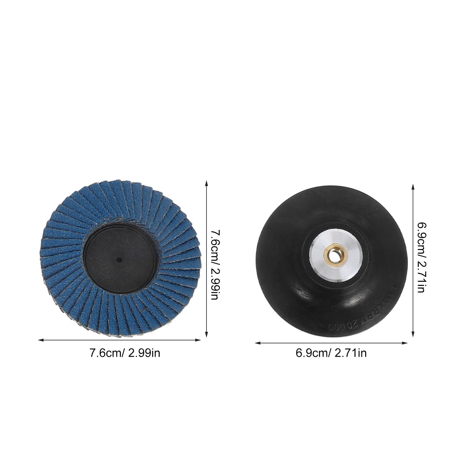 Rueda de Lijado para Amoladora de 3 Pulgadas, 40 Mesh