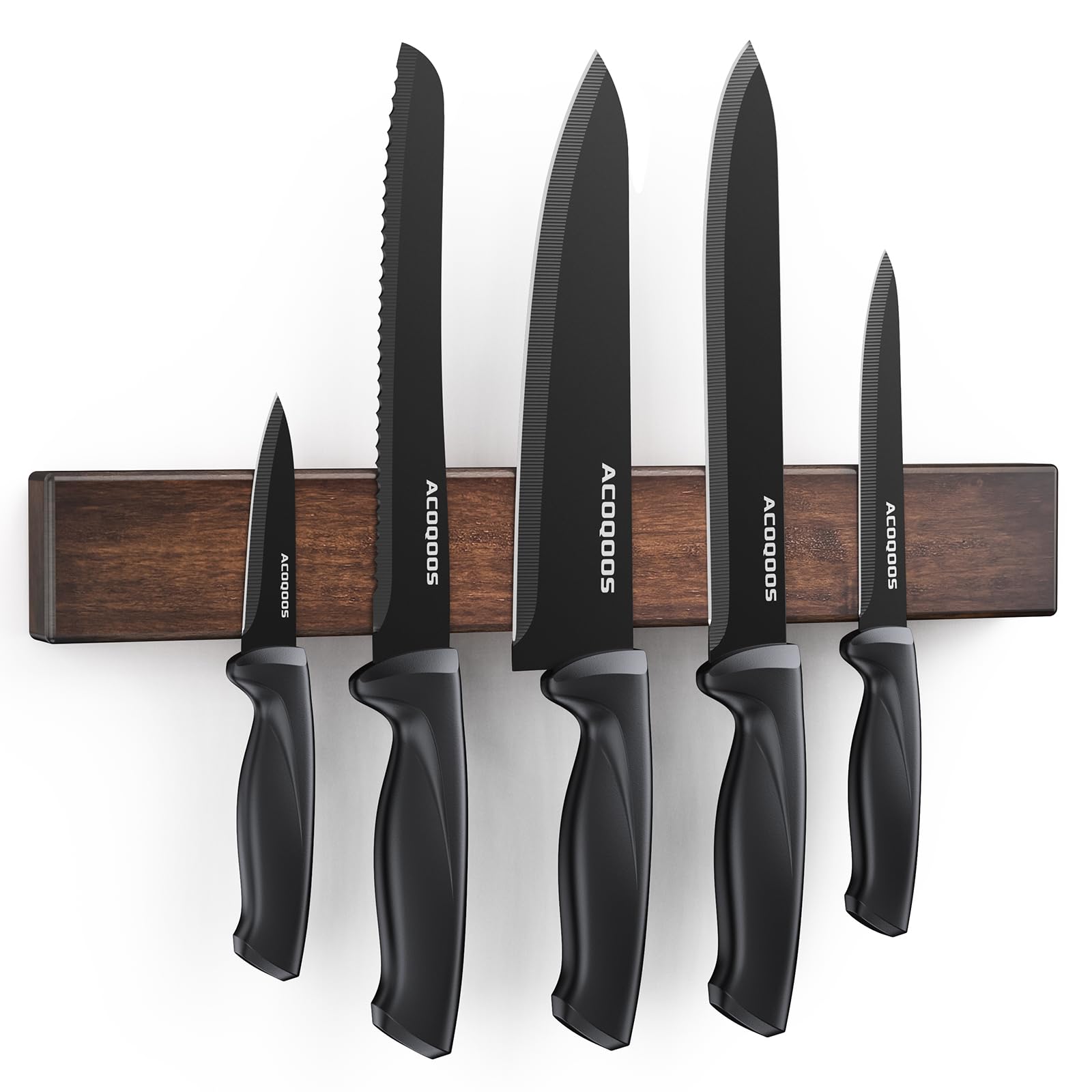 ACOQOOS Magnetic Knife Strips, Wall Mounted Knife Holder, 38cm/15in