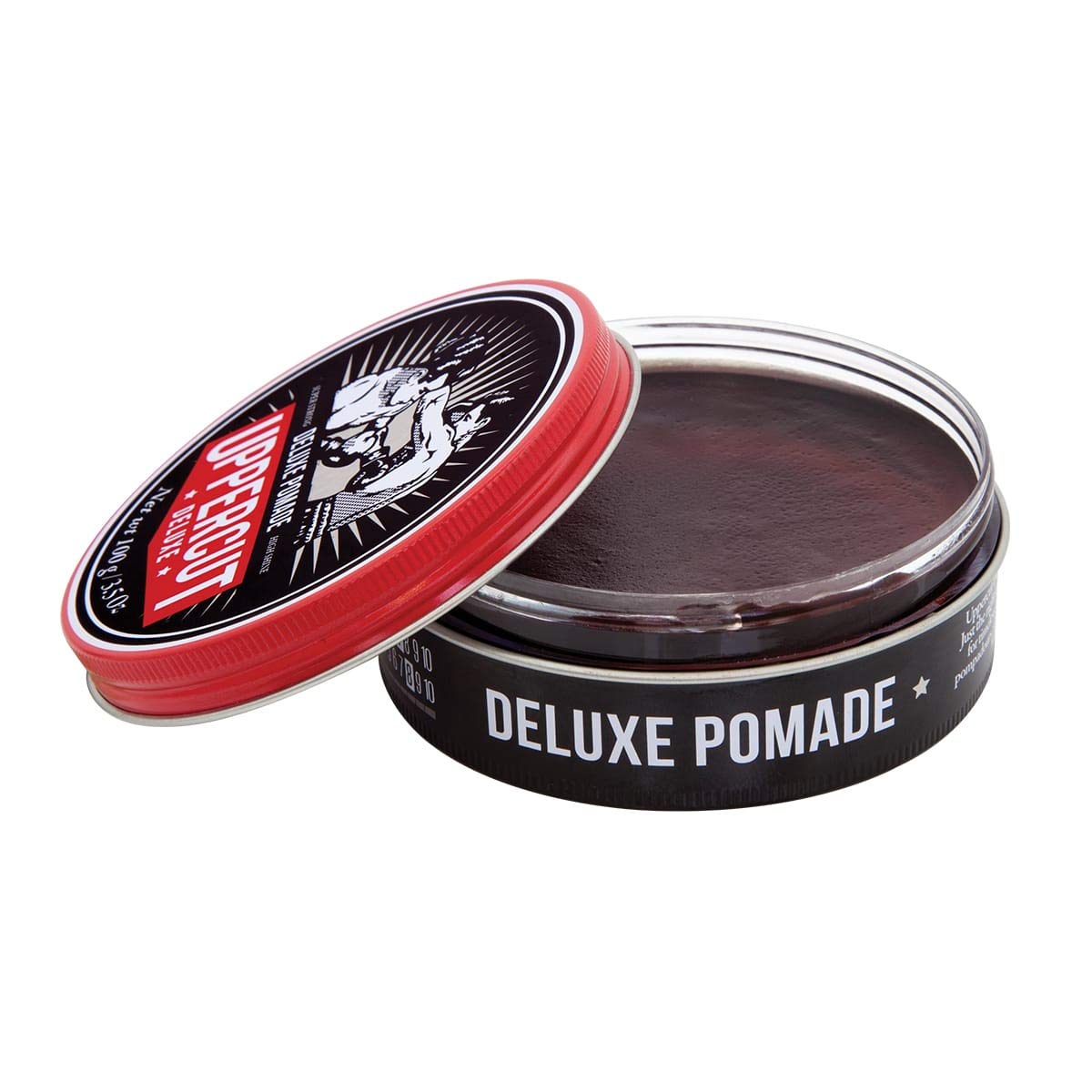 Uppercut Deluxe Pomade for Men, 3.5 oz/100g (2-PACK) – Strong Hold, High Shine Hair Pomade – Water-Based, Easy Washout – Classic Barber Styling for Slick Backs, Side Parts & Pompadours - Image 2