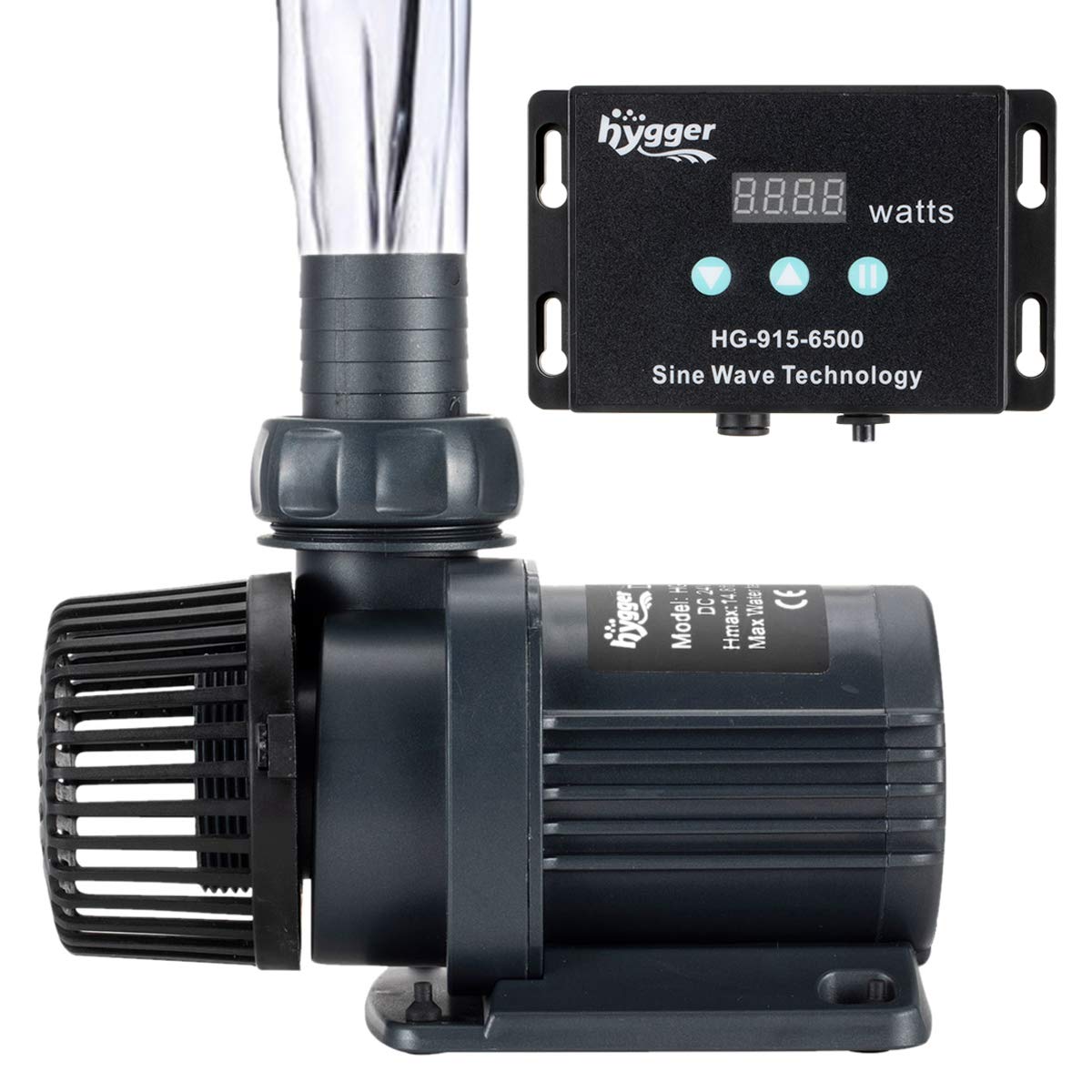 Buy Hygger 1720GPH Quiet Submersible and External 24V Water Pump, with