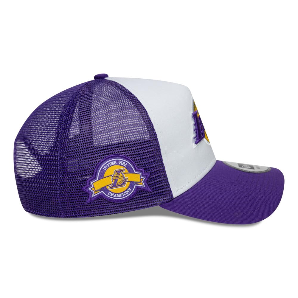 New Era Czapka baseballowa dla dorosłych 9Forty Trucker z boku NBA Los Angeles Lakers Trucker czapka bejsbolówka fioletowa