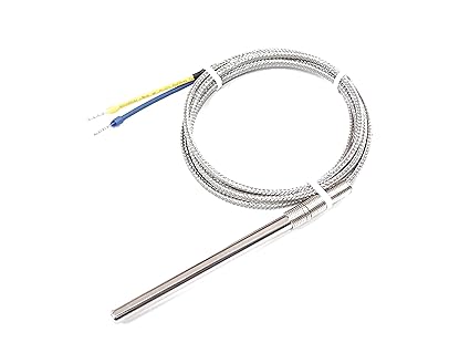 THERMONIC BRAND PREMIUM QUALITY J TYPE PENCIL THERMOCOUPLE (0-500 C), DIA 5MM, LENGTH 3 INCH AND FG/FG/SS WIRE (1 MTR)