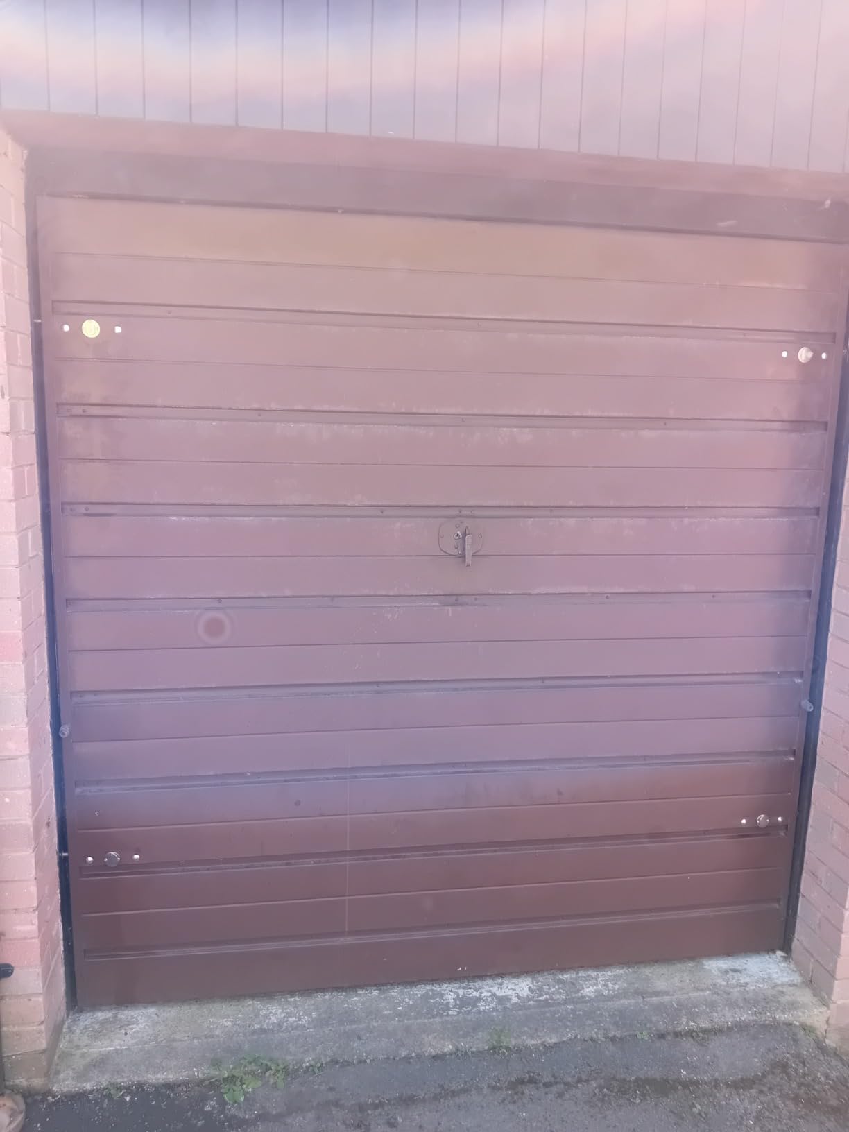 XFORT 2 Pack Black Enfield Garage Door Lock Bolts, Surface Mounted