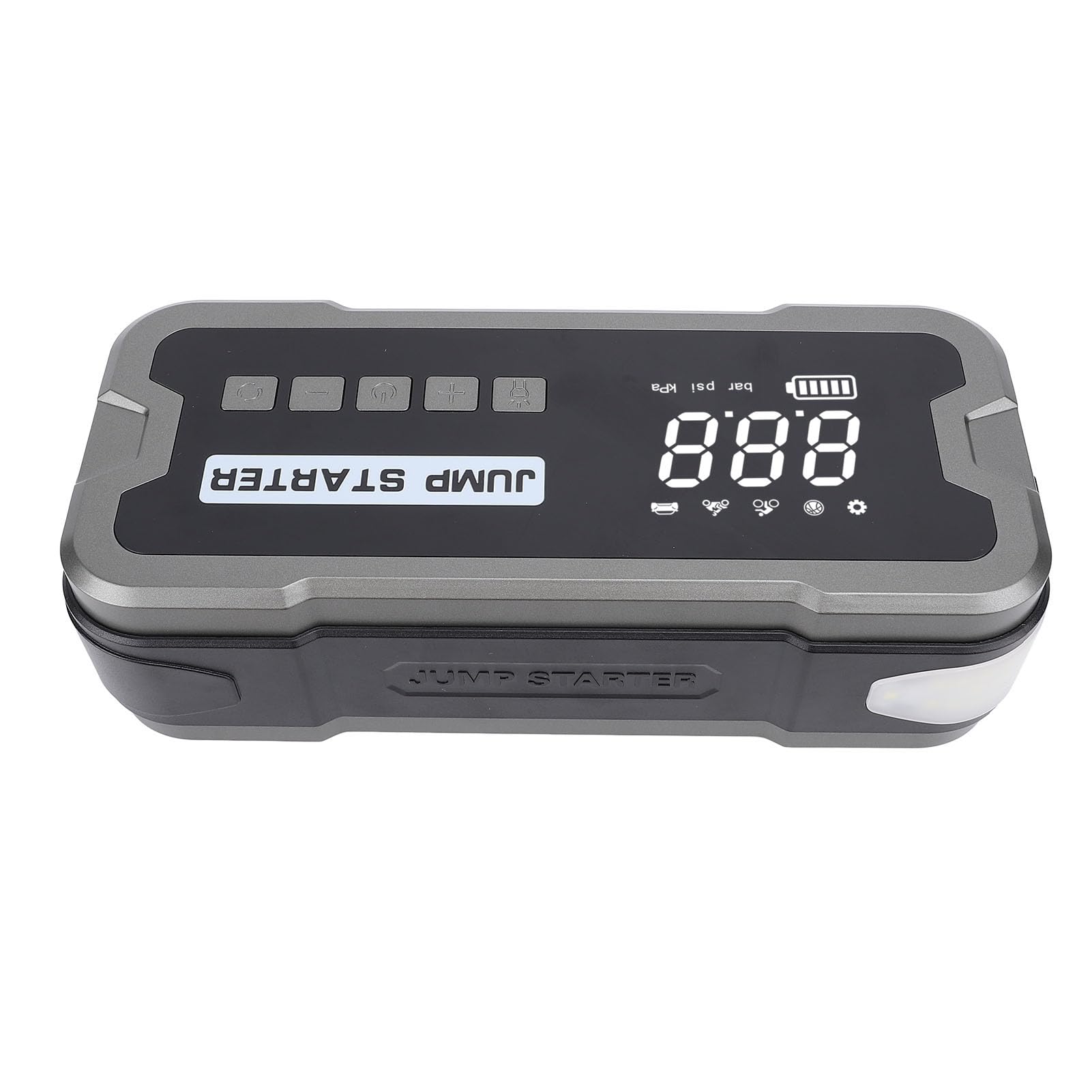 Démarreur de Secours de Voiture 12 V, 10 000 MAh, 4 000 A, Puissance de Pointe, Boîte de Saut de Batterie de Voiture, Gonfleur de Pneu Portable pour éclairage de Secours et Gonfleur de