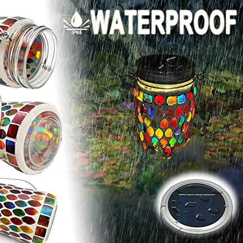 TOTHDATE 1PCS Mosaic Solar Lights Outdoor Garden - Image 3