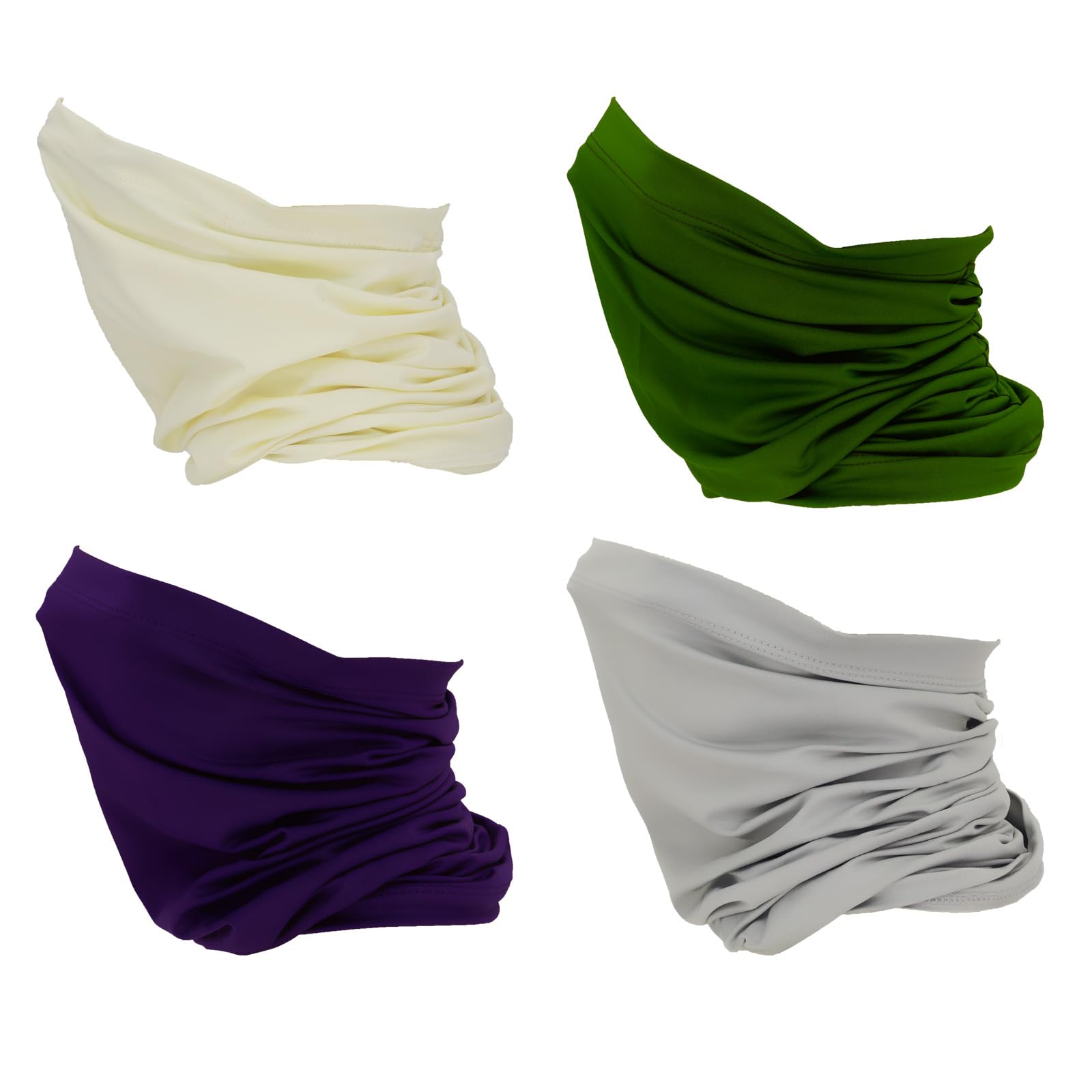 4 Rafraîchissants Cache-cou Polyvalents Bandanas pour Femmes Hommes