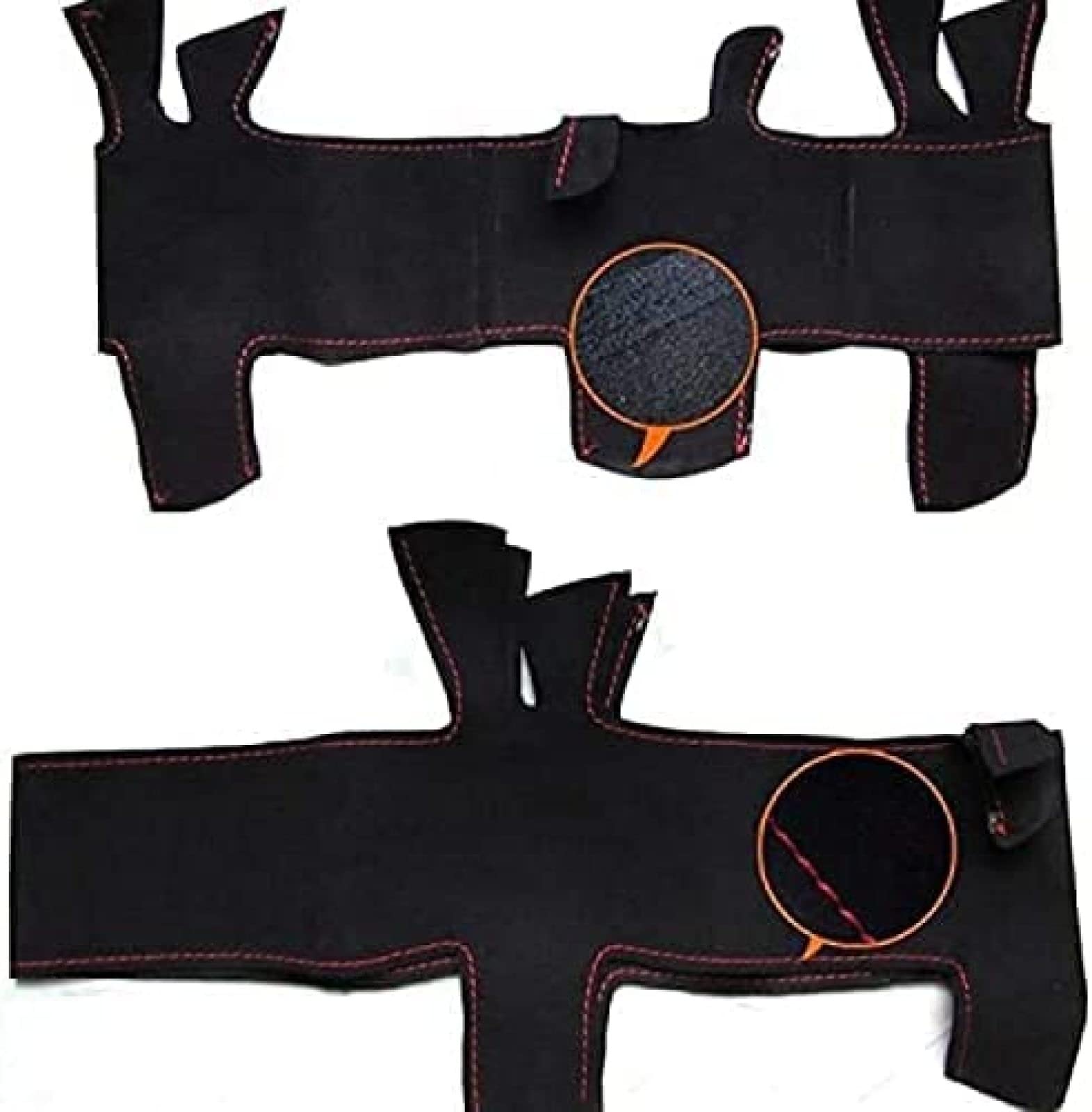 czarny zamszowy ręcznie szyty pokrowiec na kierownicę samochodu pasuje do Subaru Fit Forester Outback Legacy 2004-2007 Impreza WRX 2003-2006, żółta linia
