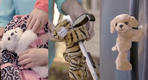 Miniatura 6 de Wild Republic Huggers Juguete de peluche ajustable estilo brazalete juguete para niños 5 Wolf