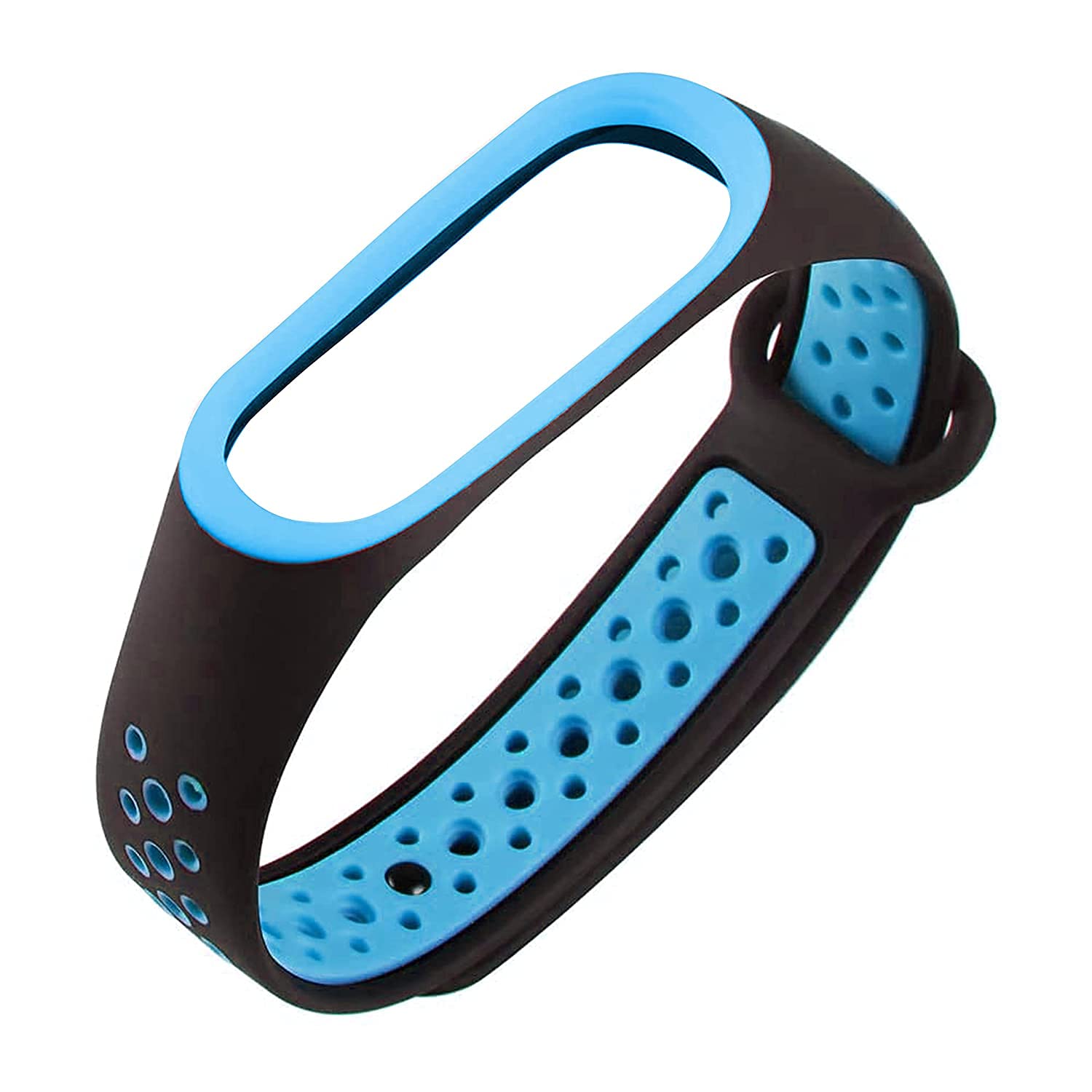 CROSSVOLT Adjustable Strap Combo for Xiaomi Mi Band 3 & Mi Band 4-(Black-Blue) (B09HSK269G) Amazon Price History, Amazon Price Tracker