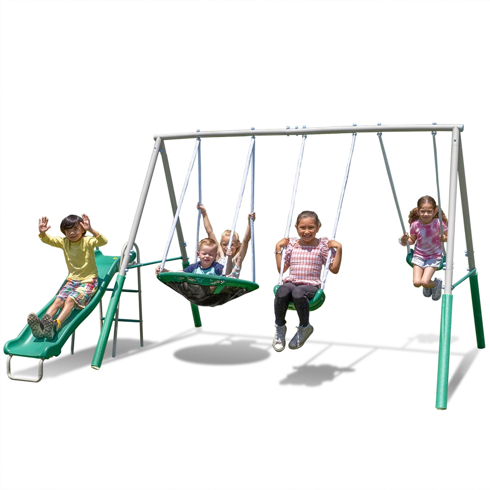 ｋ*カ様 【超希少】 USA製Swingster Los Angeles 550lbs Kids Swing Set with Heavy Duty A-Frame Stand & 40