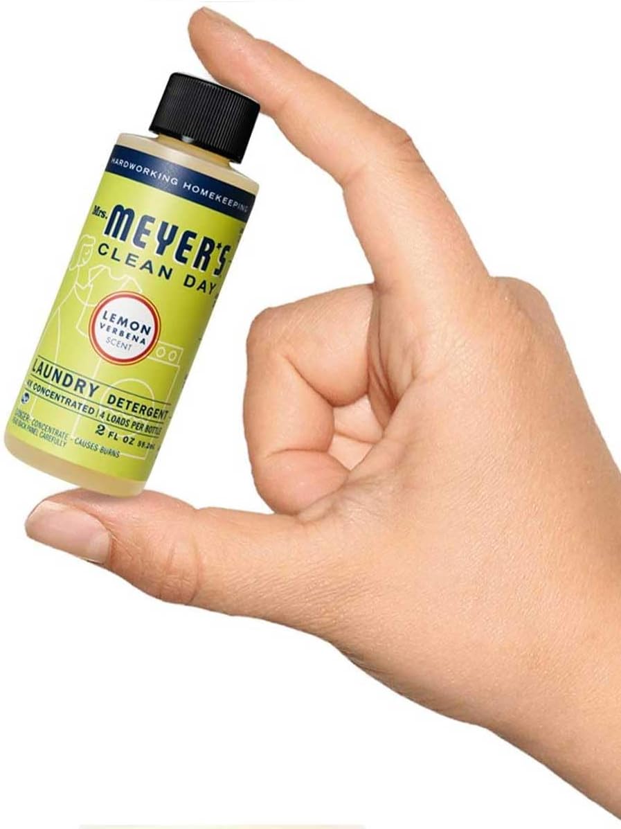 Mrs. Meyer’s Clean Day Variety, 3 Liquid Hand Soap Lemon Verbena, 1 4x Concentrated Laundry Detergent 2 oz, 1 CT