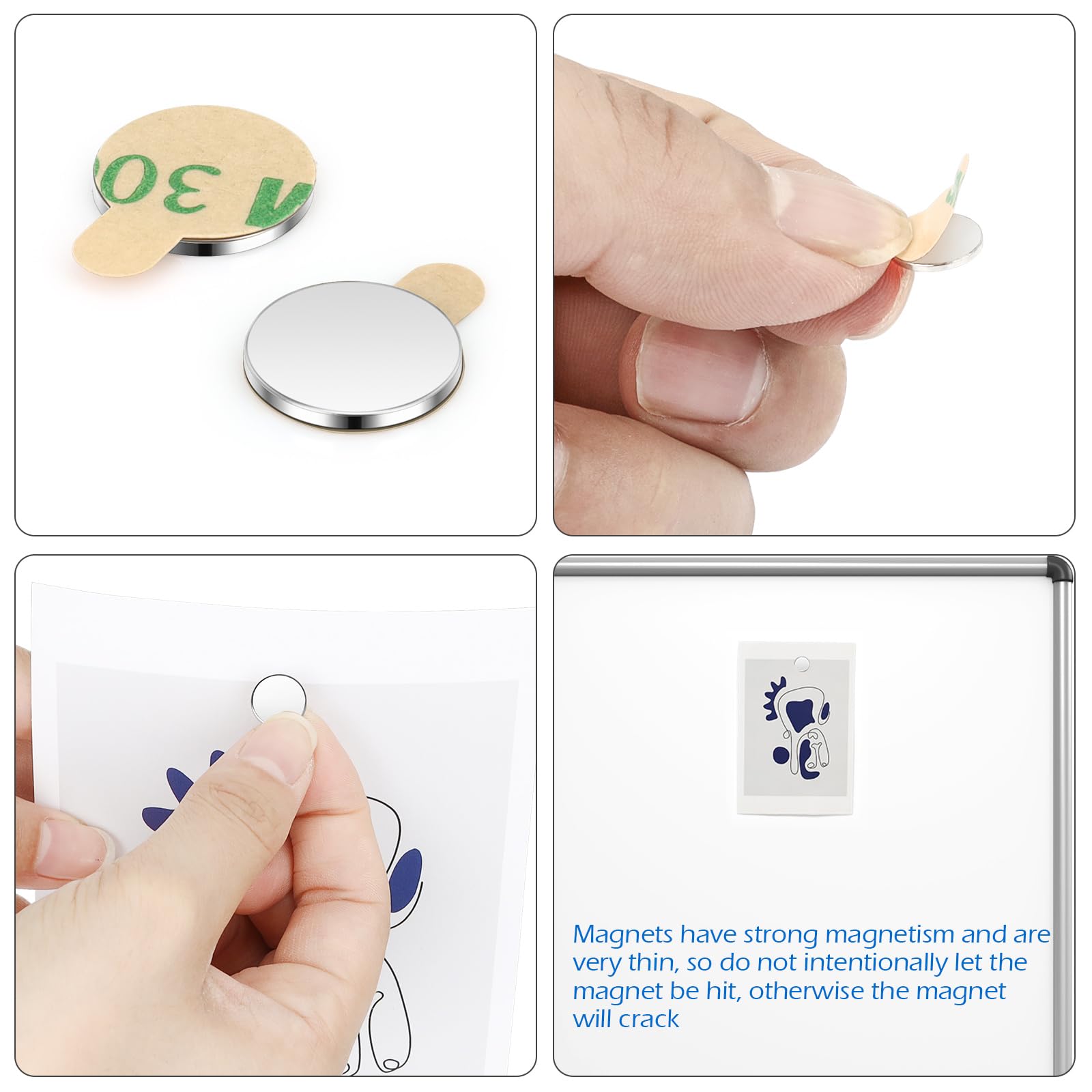 Wukong Round Magnets 10x3mm | 40 Pack, Extremely Strong Mini Magnets Round Small Magnet For Magnetic Board For Pin Board Magnetic Board, Refrigerator, Craft, Office, Kitchen