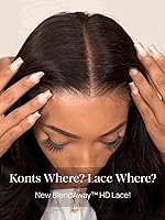 Vista 5 de UNICE - Pelucas de cabello humano con cierre de encaje HD de 5 x 5, con mezcla Blendaway, sin pegamento, onda corporal, con cordón de ajuste