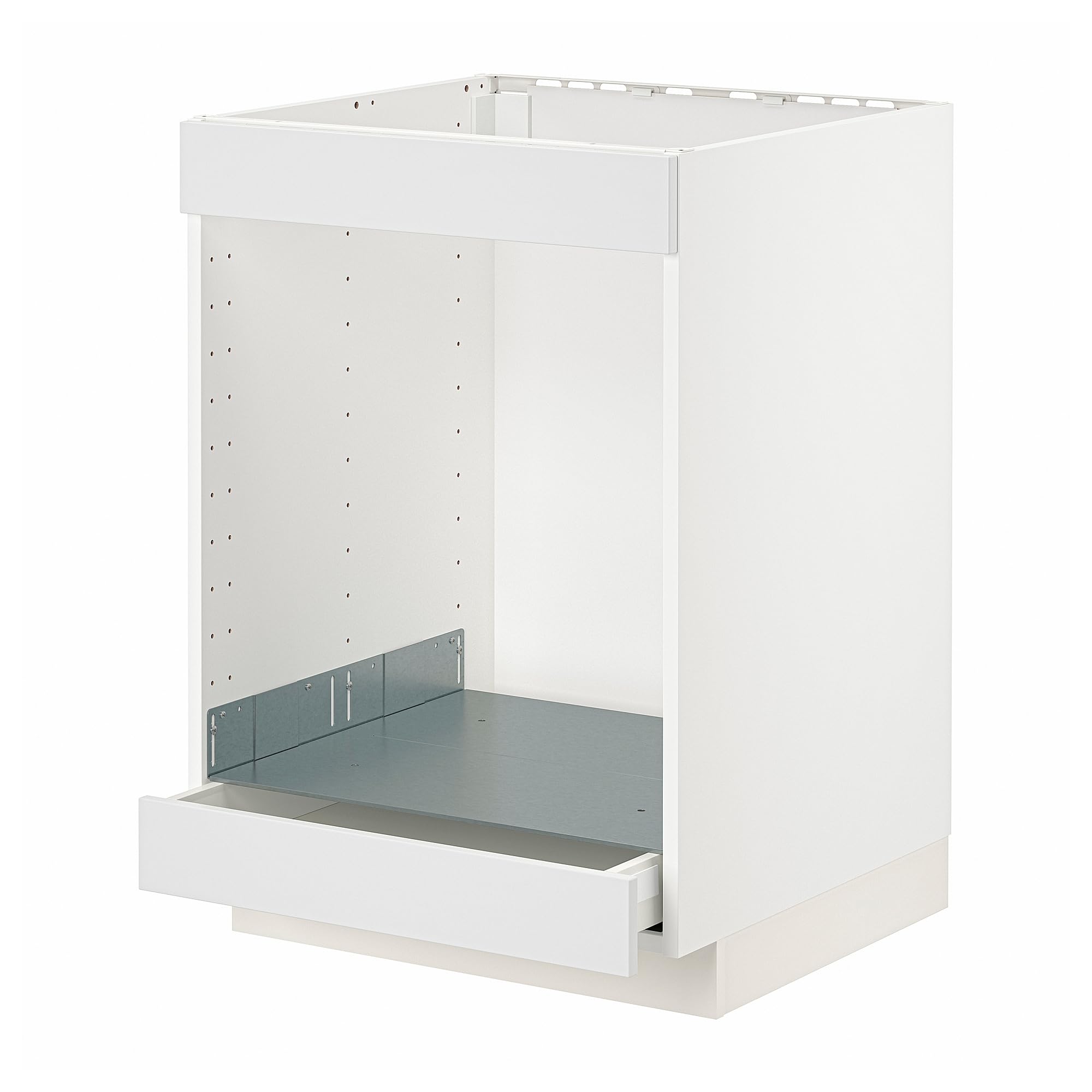 Caisson METOD MAXIMERA plaque de cuisson four tiroir Stensund blanc 60 cm