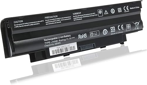 Batería de repuesto para laptop J1KND de 11.1 V 48 Wh para Dell Inspiron N7010 N7110 N5010 N5110 N5030 N5040 N5050 3520 N4010 N4110 N4050 M5010 3420