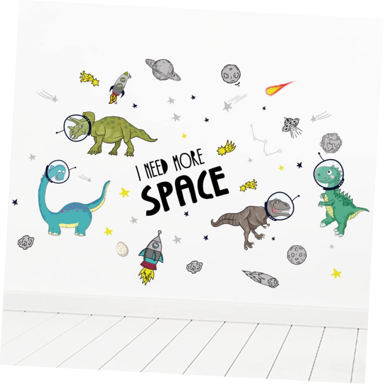 TOYANDONA 4piezas Pósteres Adhesivos De Dinosaurios Coloridos Para Pared Infantil Decoración Removible Para Guarderías y Habitaciones