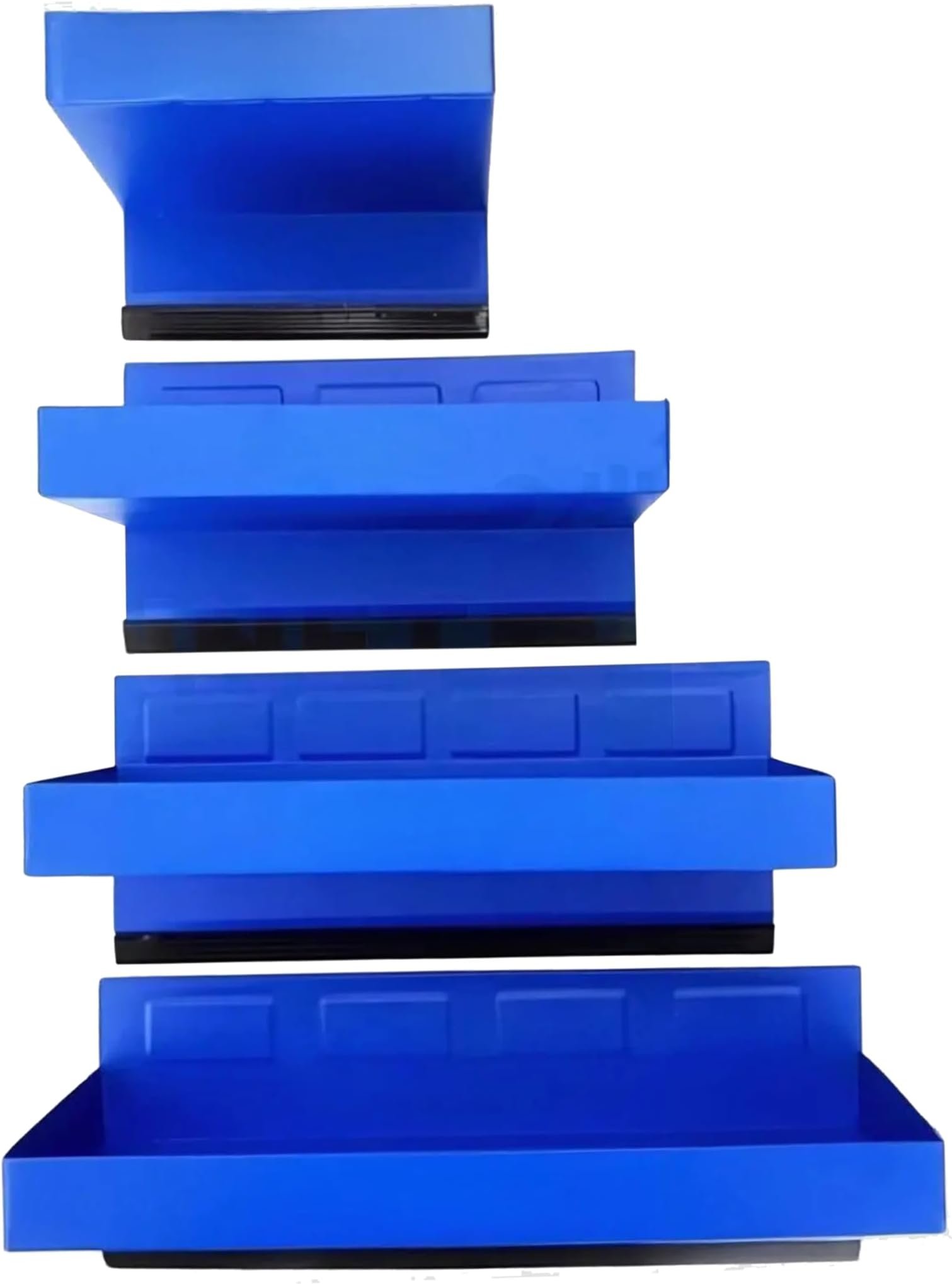 – 4pc Magnetic Tool Tray Holders | Workshop & Van Storage Racks (155mm-310mm) | Heavy-Duty Organizer for Tools, Screws, Parts | Wall-Mounted, Garage, Mechanic, DIY Toolbox