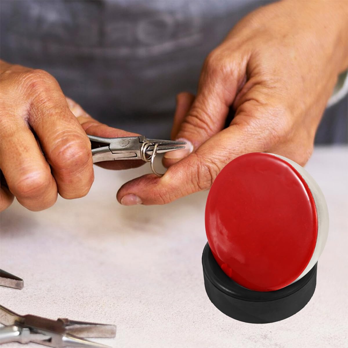 Outils de Gravure de Bijoux Étau à Bille Précis en Acier Inoxydable Base et Cire à Cacheter pour -Incrustation de Pierres L'industrie Bijouterie
