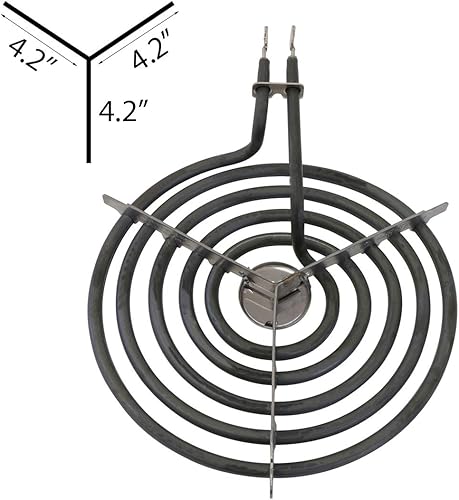 Miniatura 7 de Kitchen Basics 101 Bundle WB31M20 and WB31M19 Porcelain Drip Pan and WB30T10074 WB30T10078 Electric Range Surface Element Burners Replacement for GE