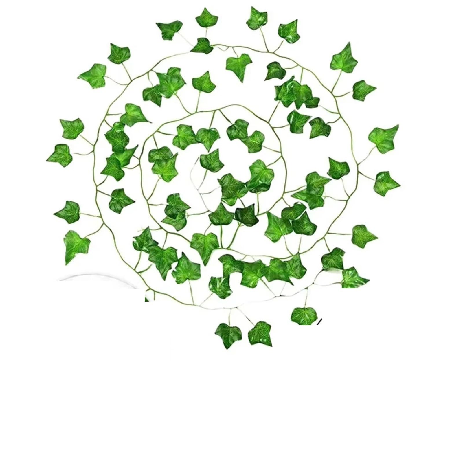 Enredadera Artificial de Hiedra 6/12 Piezas de Plantas Colgantes Artificiales de Hiedra Falsa, Guirnalda de Hojas Verdes for Valla de jardín, decoración Exterior para Cocina, Patio(12pcs Ivy)
