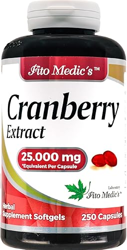 Miniatura 2 de FITO MEDIC'S Laboratorio - Pastillas de arándano, en cápsulas de 250 geles - Ultra alta absorción - Apoya la salud del tracto urinario - para