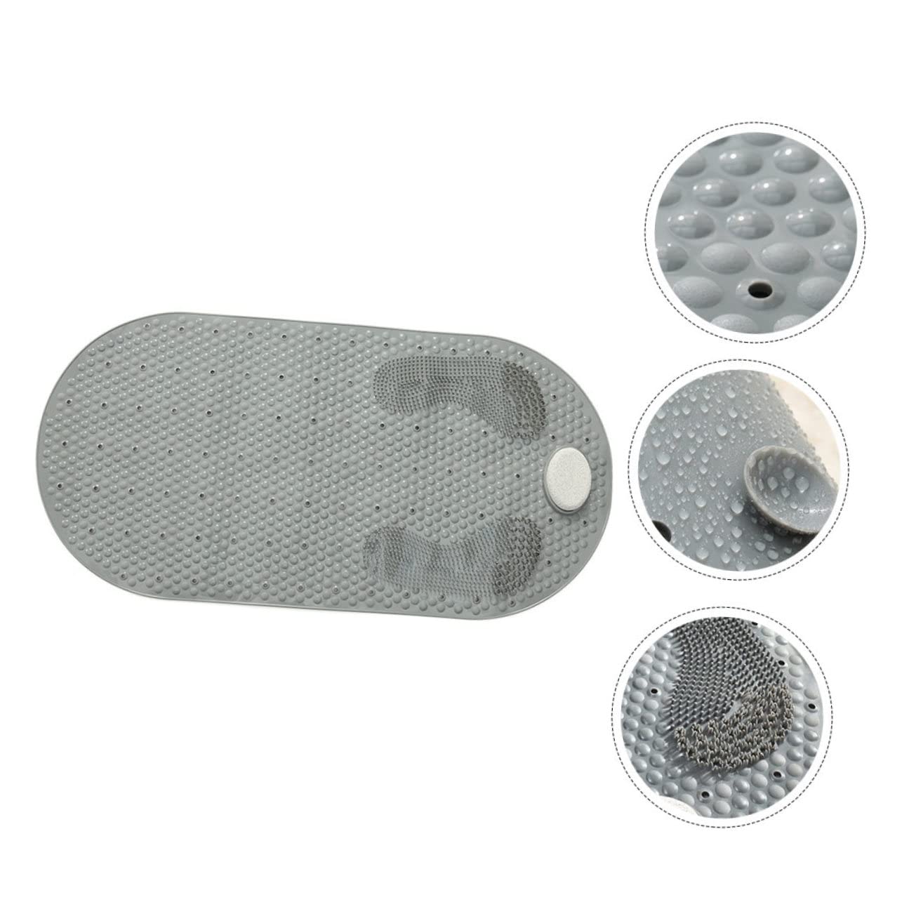 Tappetino Doccia Ventose, Pvc, 105 Ventose Antiscivolo | Fori di Drenaggio Multipli, Effetto Massaggio Plantare, Superficie Resistente All’umidità