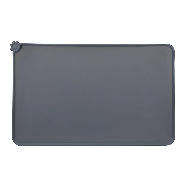 Foto 8 de 8 de Relaxdays Comedero para perros y gatos, antideslizante, impermeable, alfombrilla de silicona de 48,5 x 30 cm