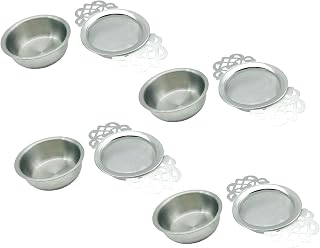 Brewing Accessory Set Stainless Steel Infusers with Drip, Silver
