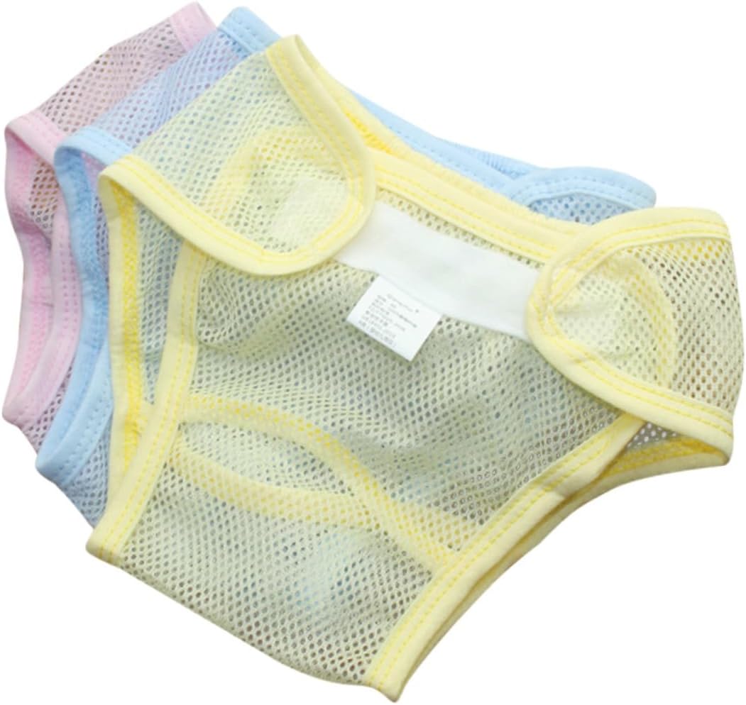 VICASKY 3pcs Potty Training Pants for Boys Girls Net Diapers Washable Potty Reusable Underwear Toliet Training Pants Assorted Color