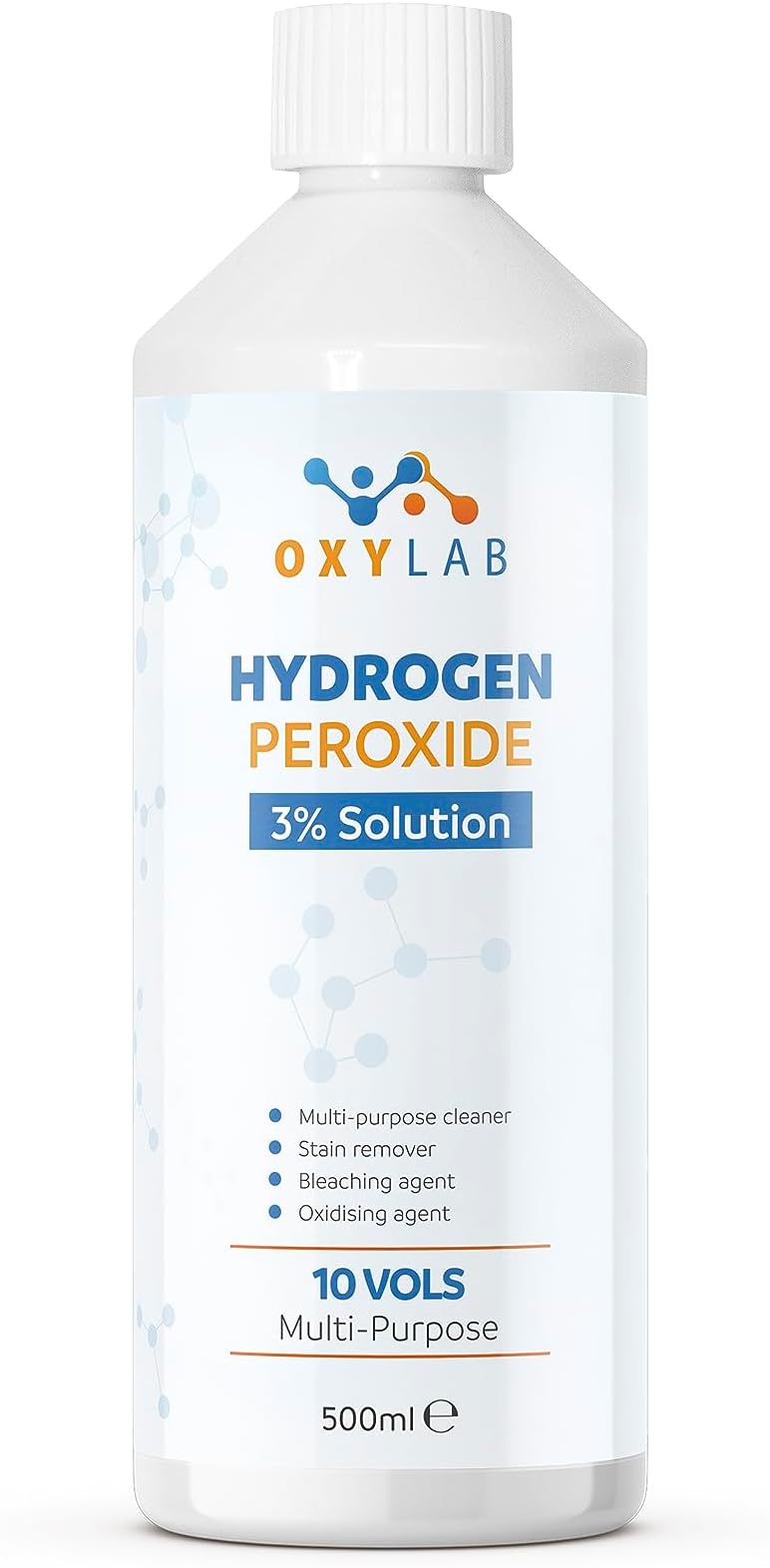 Hydrogen Peroxide 3%, 500ml - 10 Vols