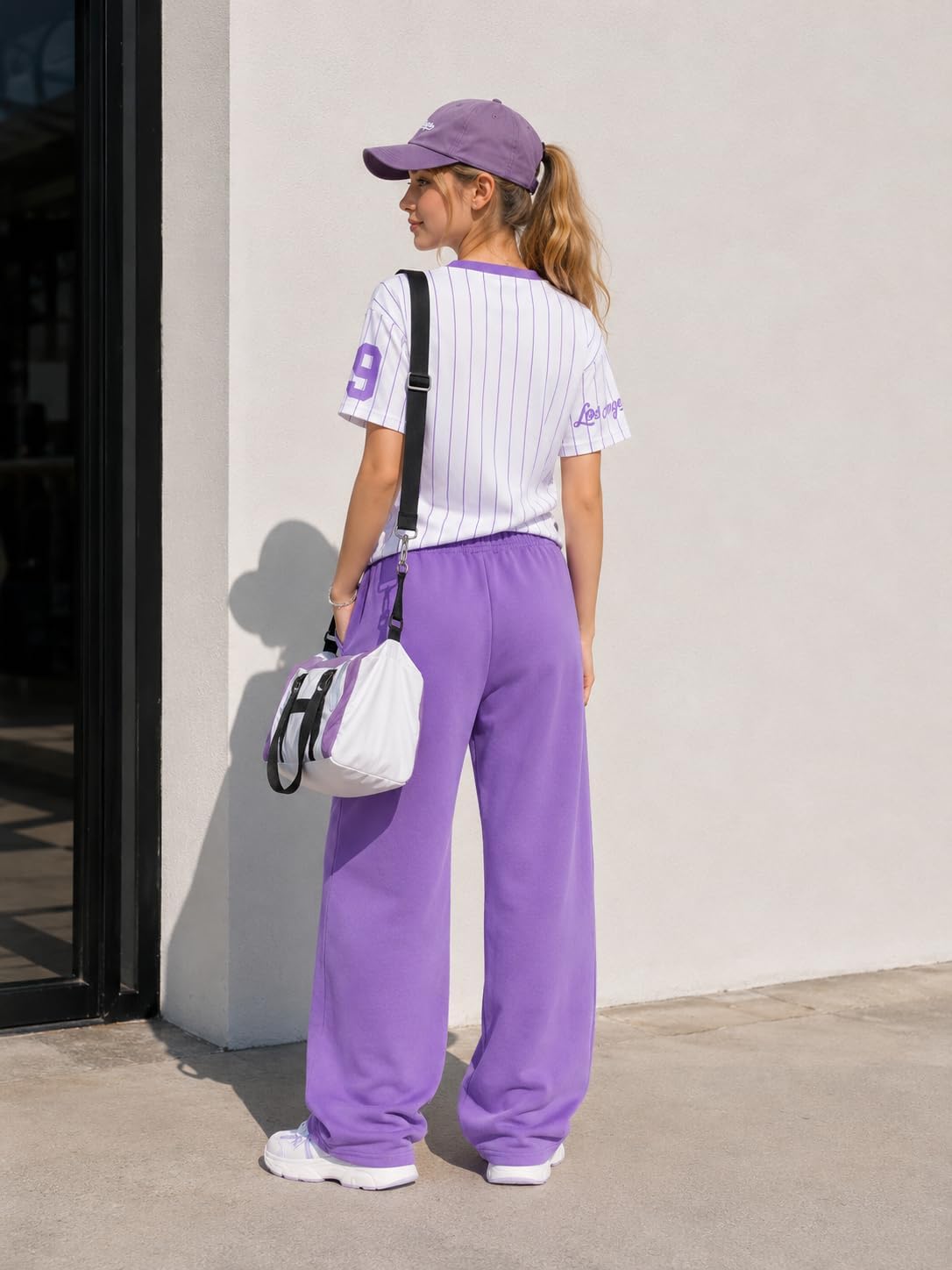 Azmxynol Tween Girls Clothes Sporty Graphic Top + Wide Leg Pants 2pcs Outfit Set, Size 7-15Years image 5