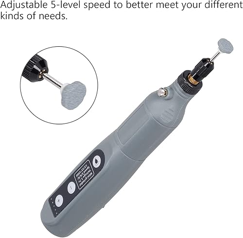 Miniatura 5 de Mini taladro eléctrico para amoladora, herramienta de 5 niveles de velocidad 202 ajustable para grabado, limpieza, pulido, pintura, corte, pulido
