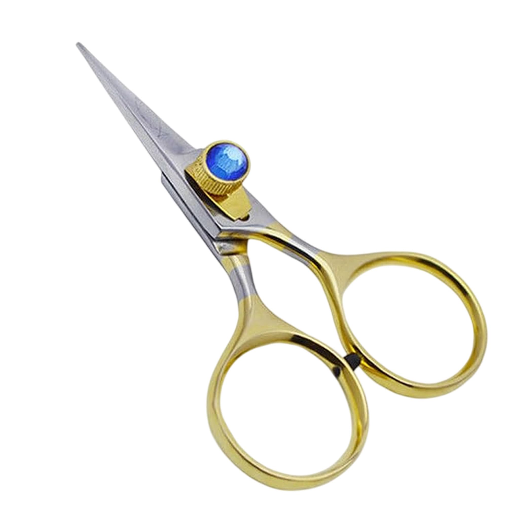 Razor Scissors, Fly Tying Scissors, Tools, Materials, Craft, from Fishing YNR (Blue)