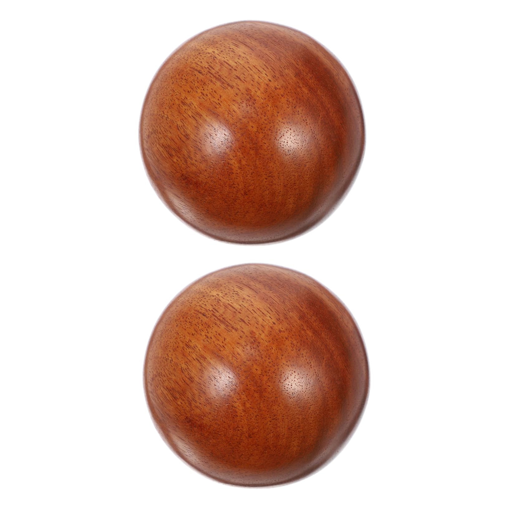 FRCOLOR 2pcs Health Ball Handball Foot Massagers Foot Massage Balls for Feet Adult Stress Ball for Adults Hand Tools Adult Massager Massaging Tools Wooden Rosewood Training Ball Red