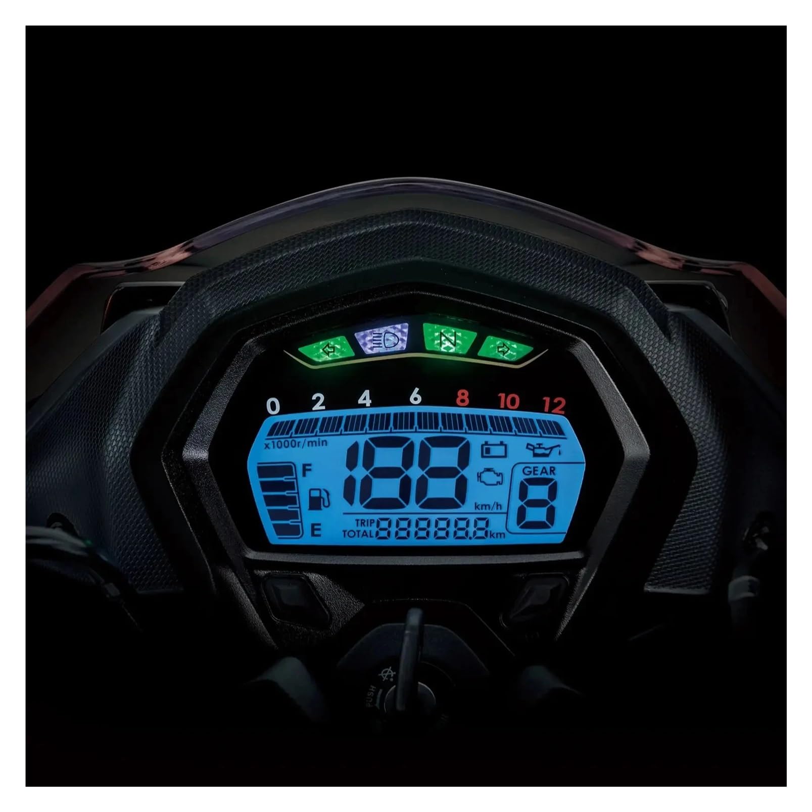 Compteur de vitesse numérique Haojue DK150 avec injection kilométrique pour moto - 7