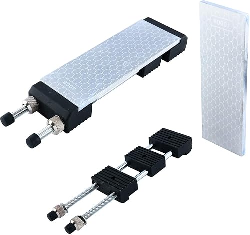 Piedra de afilar diamante - Afilador de doble cara 400/1000 # 8 '' con soporte ajustable