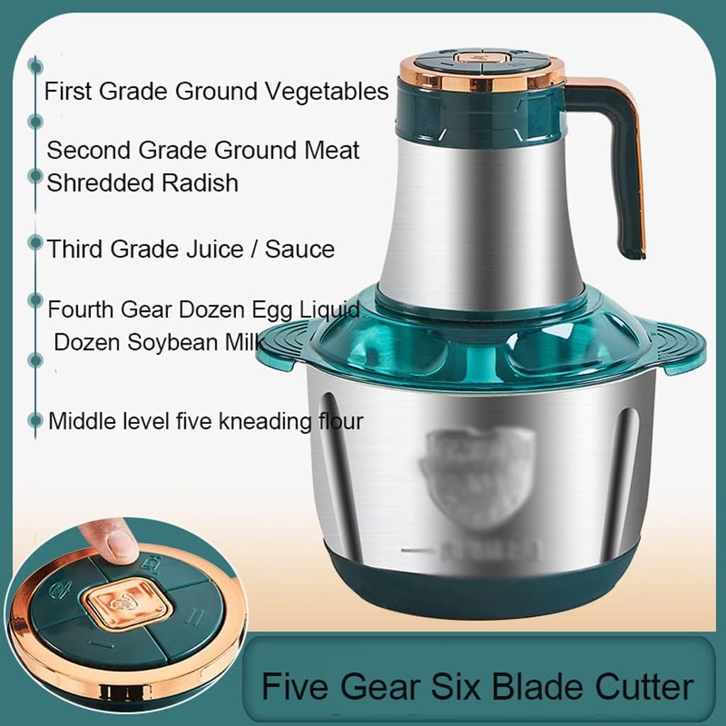 500W Electric Meat Grinder 5 Gears Stainless Steel Electric Chopper Meat Grinder Meat Grinders Food Processor(UK)