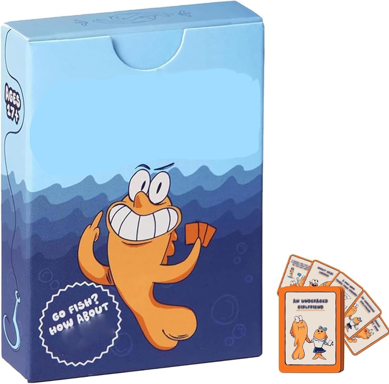 Fish Card Game for Adult, 2025 New Night Party Game Deck for 2+ Players, Family Classic Interactive Fun for Adults (1pcs)