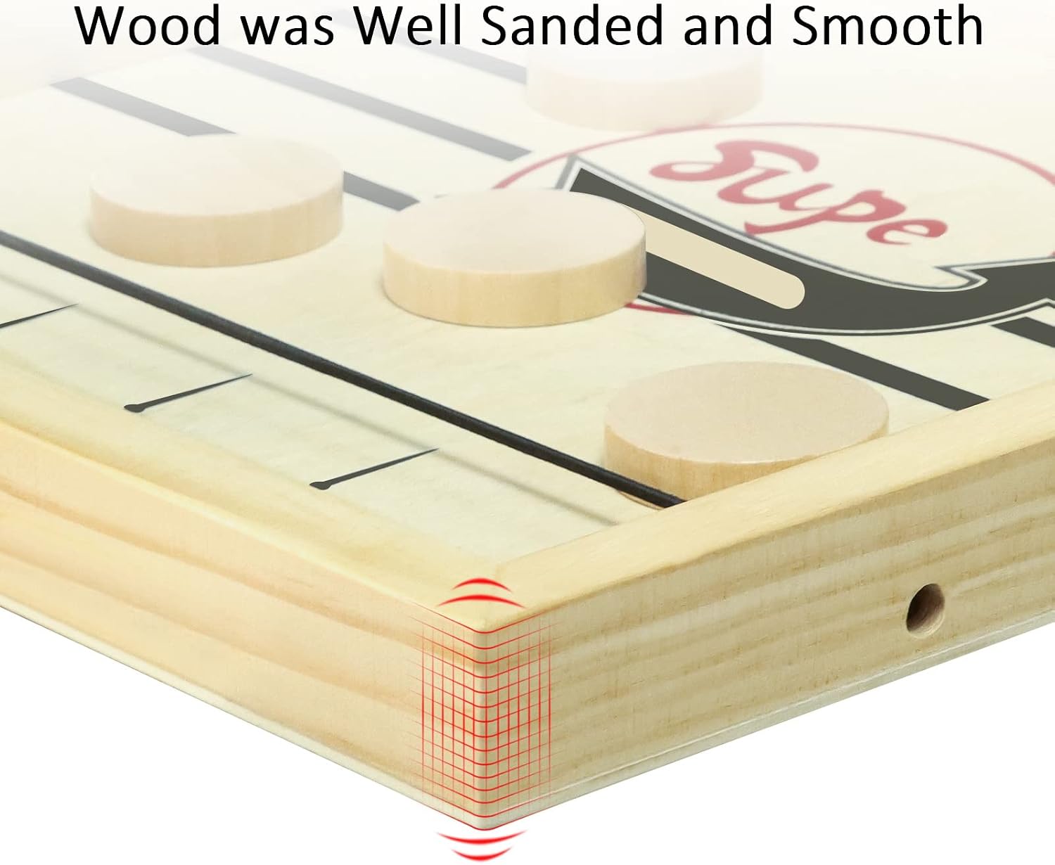 Fast Sling Puck Game, Large Size Table Desktop Battle Board Games Toys, Desktop Sport Board Game for Family Game, Suit for Adults Parent-Child Interactive (22 in x 11.8 in)
