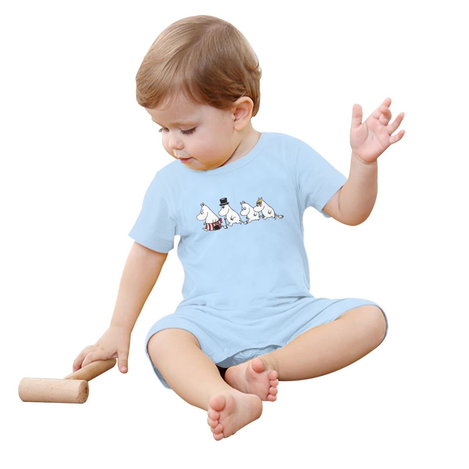 Amazon.co.jp: ムーミン ロンパース 半袖 ベビー服 綿100