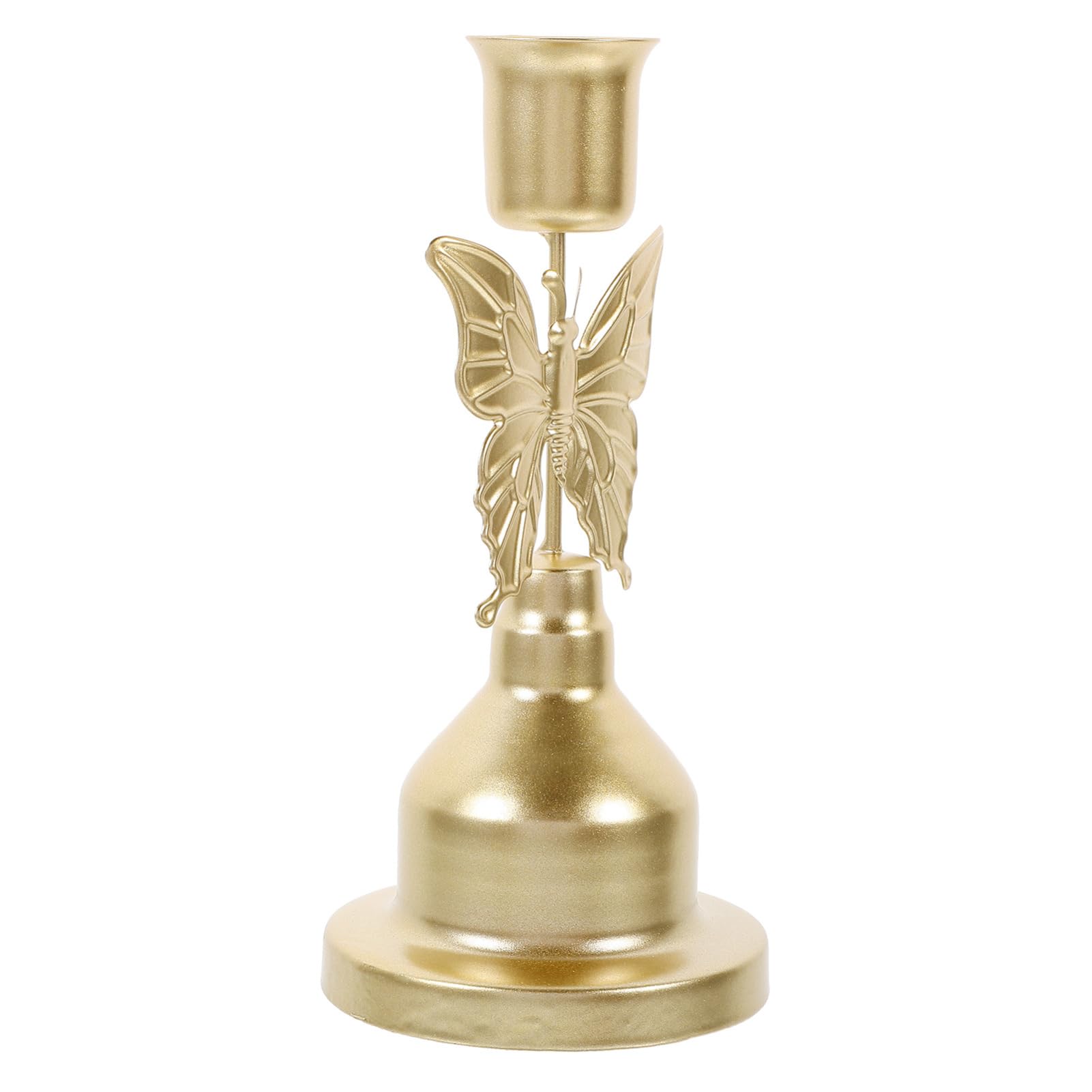 FUNOMOCYA Light Luxury Iron Candlestick Candle Stand Office Desk Decorations Vintage Decor Decorate Retro Decor Candelabra Candle Sconces Candle Holder American Style Tea Candle Wrought Iron