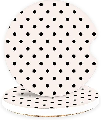 Miniatura 15 de Posavasos de cerámica para automóvil – Juego de posavasos absorbentes para portavasos de coche para mujeres, bonitos accesorios estéticos de