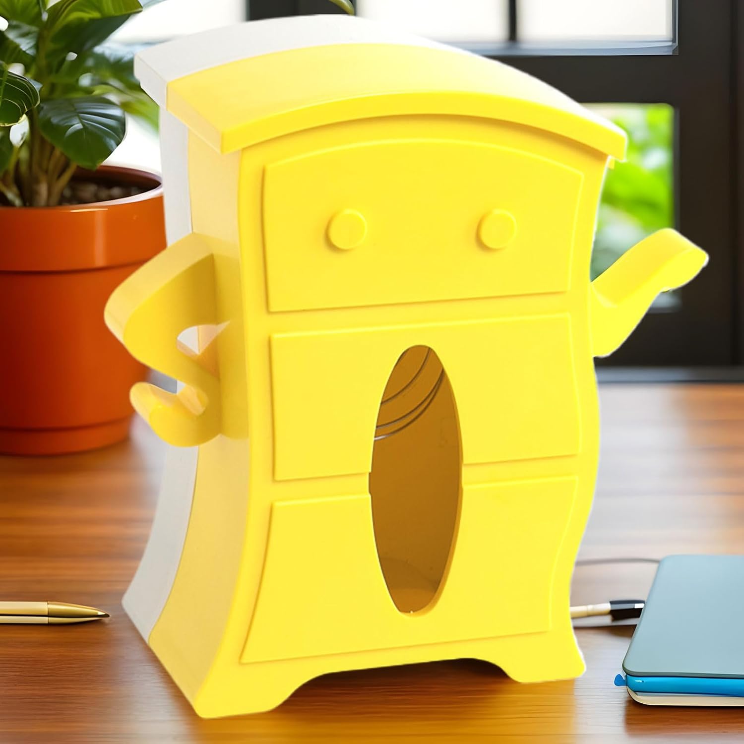Decorative Tissue Box Holder,Napkin Dispenser with Spring | Cute Hands On Hip Cabinet Design Fun Tissue Box Cover - for Bedroom Living Room Tabletop Dorm Toilet